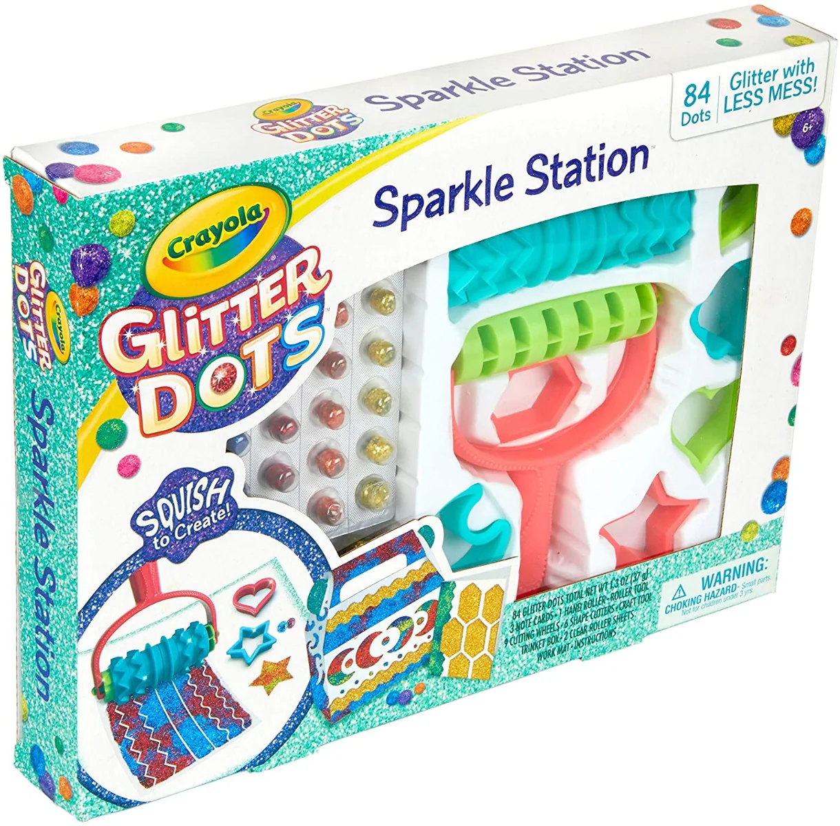 Crayola 106pc Glitter Dots Sparkle Station 04-0704 - Image 2