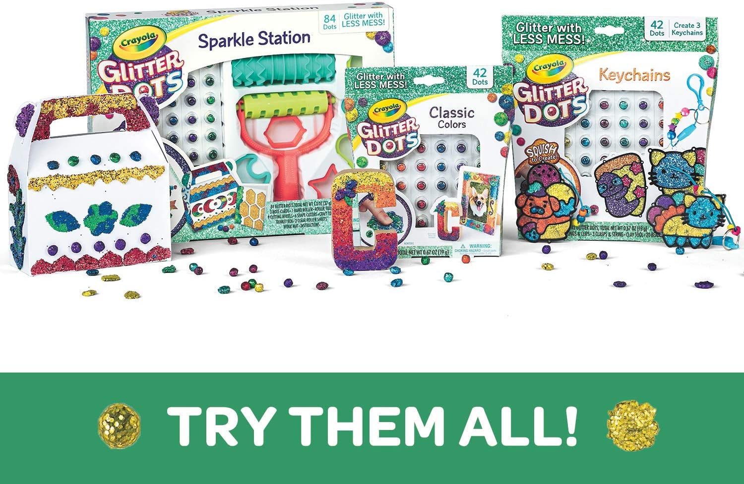 Crayola 106pc Glitter Dots Sparkle Station 04-0704 - Image 3