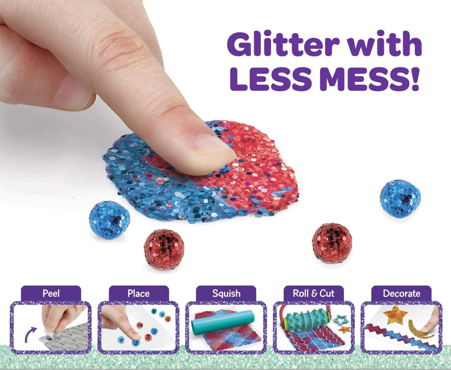 Crayola 106pc Glitter Dots Sparkle Station 04-0704 - Image 5