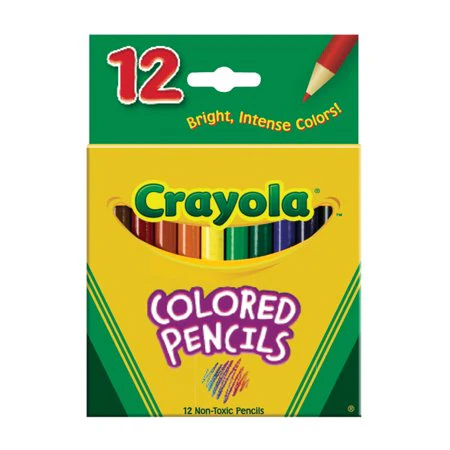Crayola 12 Half Length Coloured Pencils