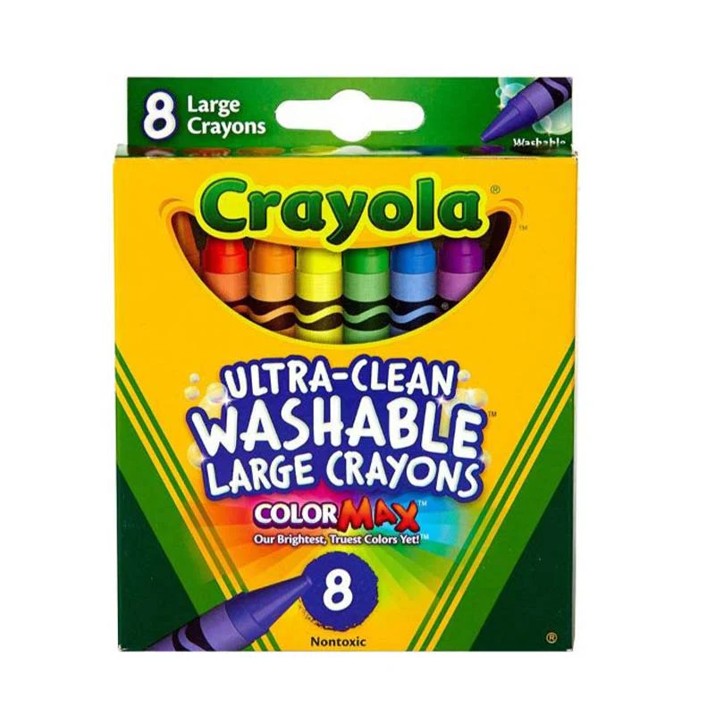Crayola - 8 Large Ultra Clean Washable Crayons