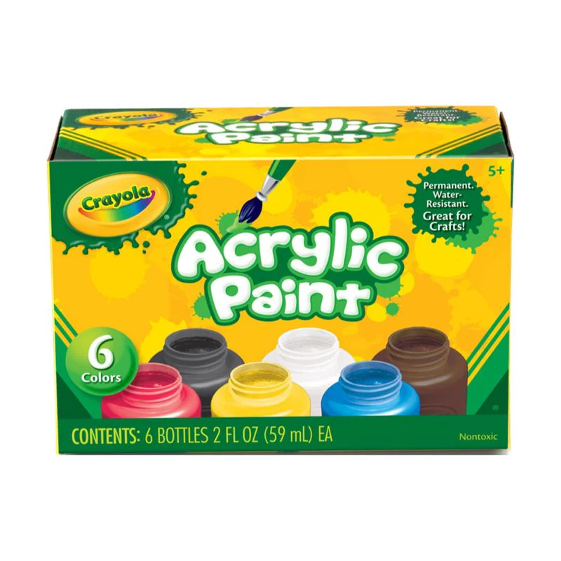 Crayola Acrylic Paint Set 2oz 6ct CY20-1997