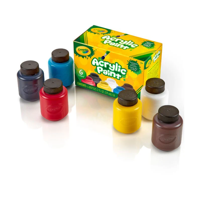 Crayola Acrylic Paint Set 2oz 6ct CY20-1997 - Image 2
