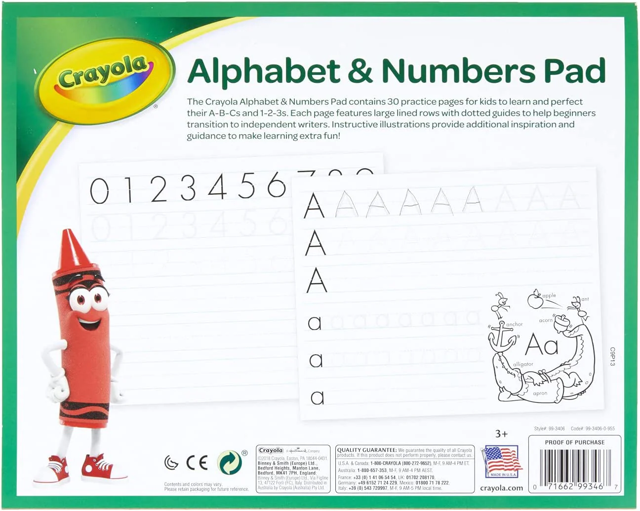 Crayola Alphabet & Numbers Pad 30sheets CY99-3406 - Image 5