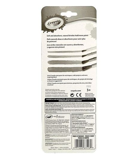 Crayola Art & Craft Paint Brush Set 8ct 05-3516 - Image 2