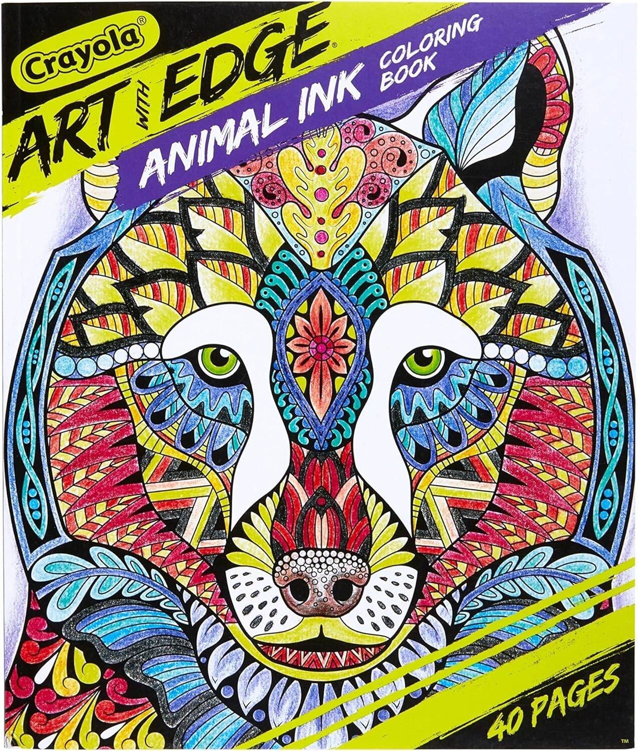 Crayola Art With Edge Animal Ink Doodle Activity Book CY04-0593 - Image 4