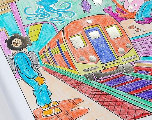 Crayola Art with Edge Coloring Book Art in The Streets CY04-0591 - Image 2
