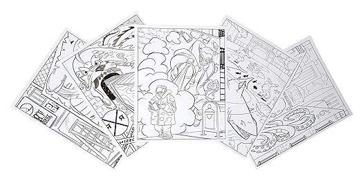 Crayola Art with Edge Coloring Book Art in The Streets CY04-0591 - Image 3