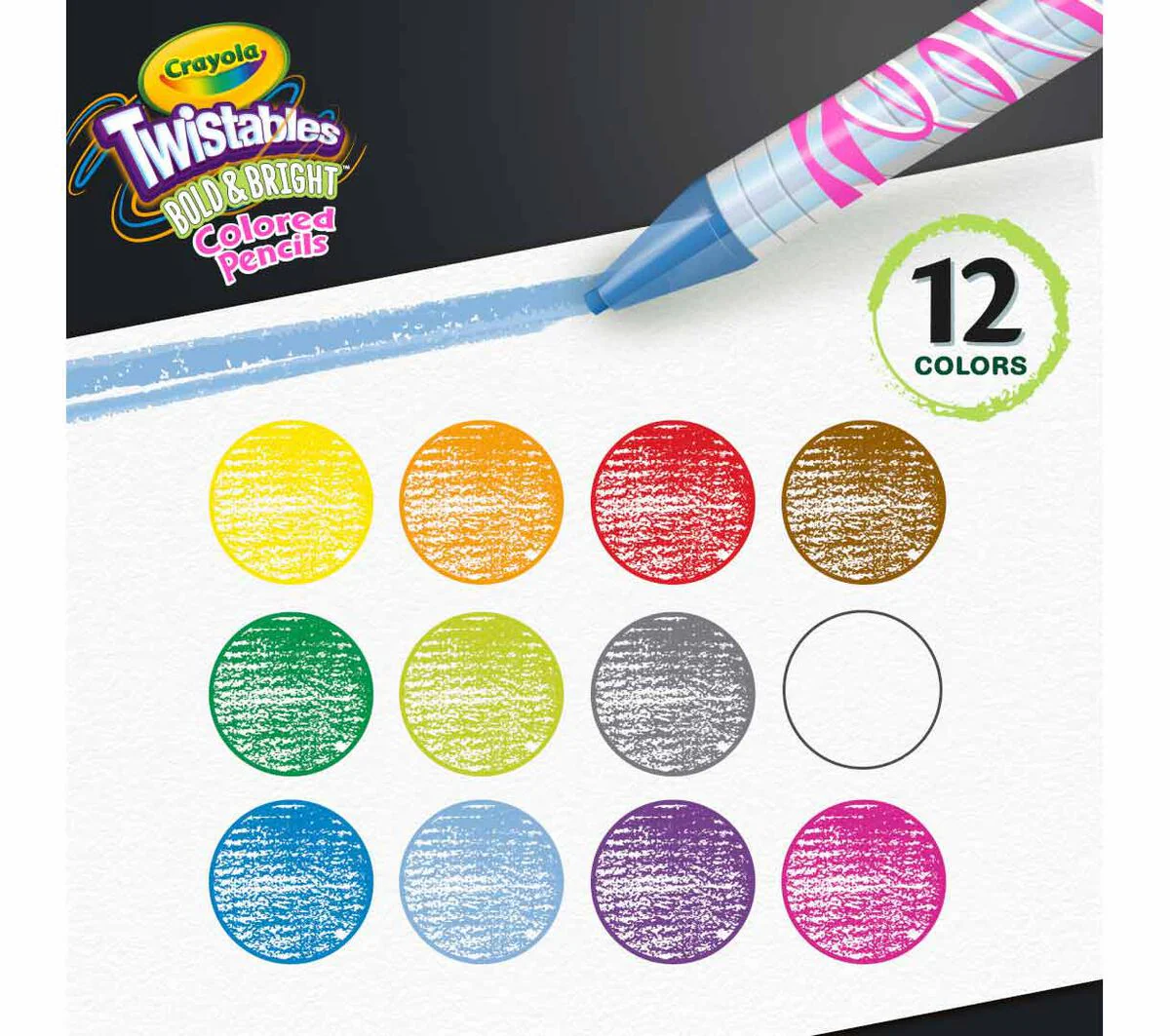 Crayola Bold & Bright Twistable Colored Pencils 12 count - Image 5