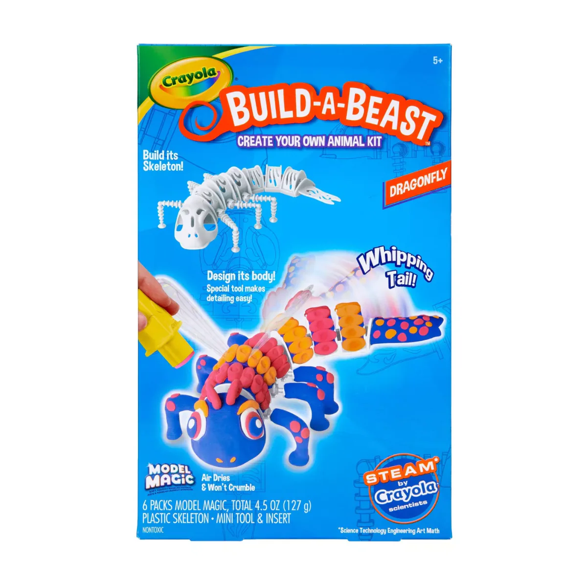 Crayola Build-A-Beast Model Magic Animal Kit Dragonfly 74-7341 - Image 5