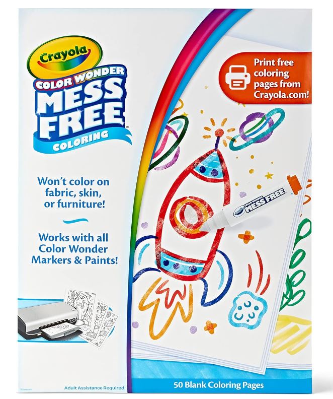 Crayola Color Wonder 50 Blank Coloring Pages