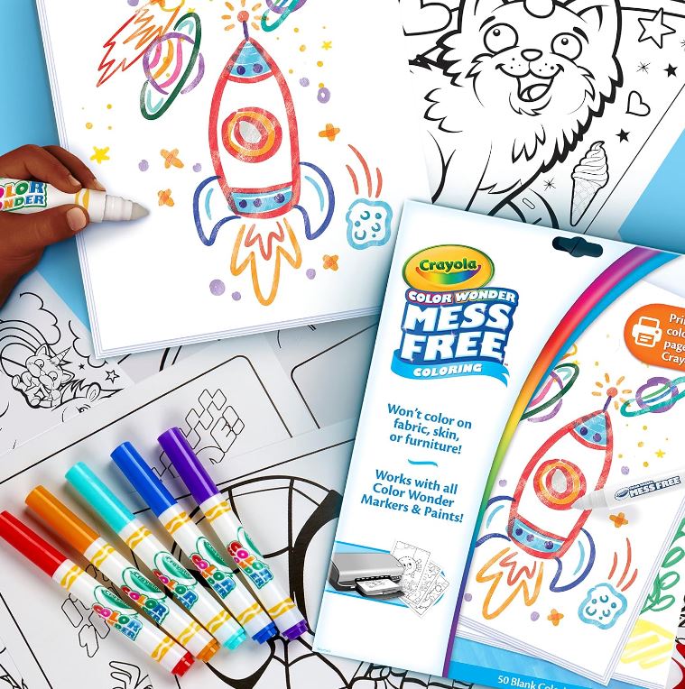 Crayola Color Wonder 50 Blank Coloring Pages - Image 5