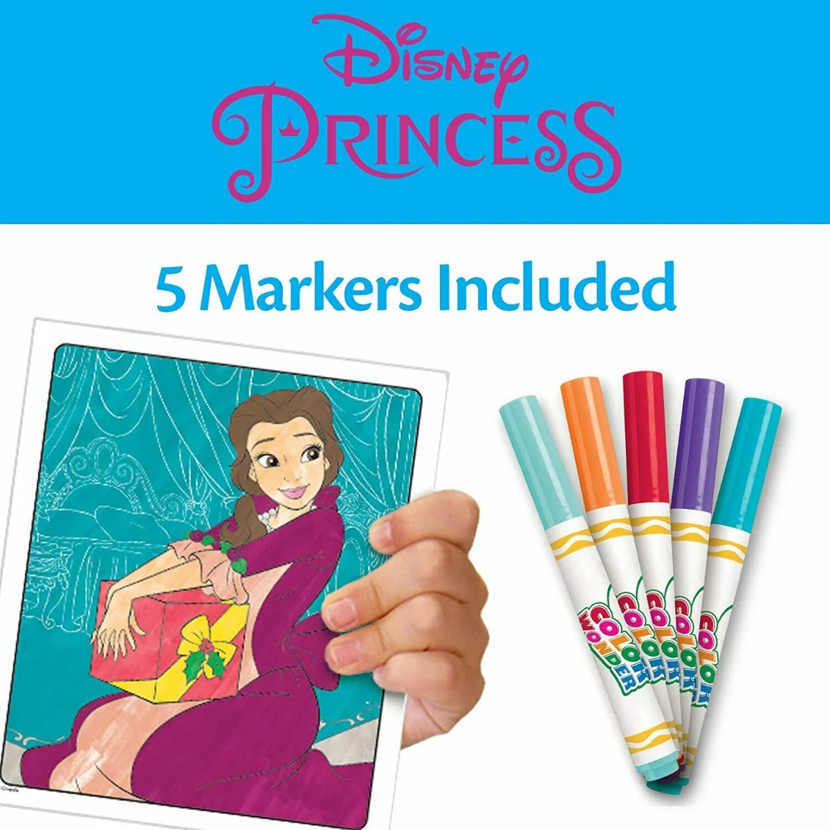 Crayola Color Wonder Coloring Pad & Markers Disney Princess CY75-7003 - Image 3