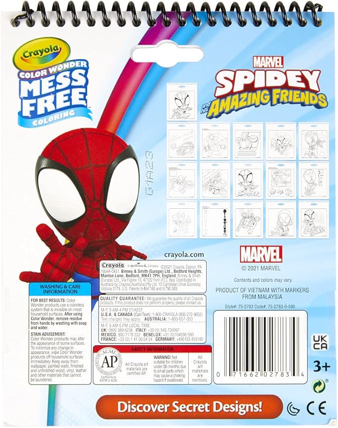 Crayola Spidey And Friends Color Wonder Activity Pad - Image 4