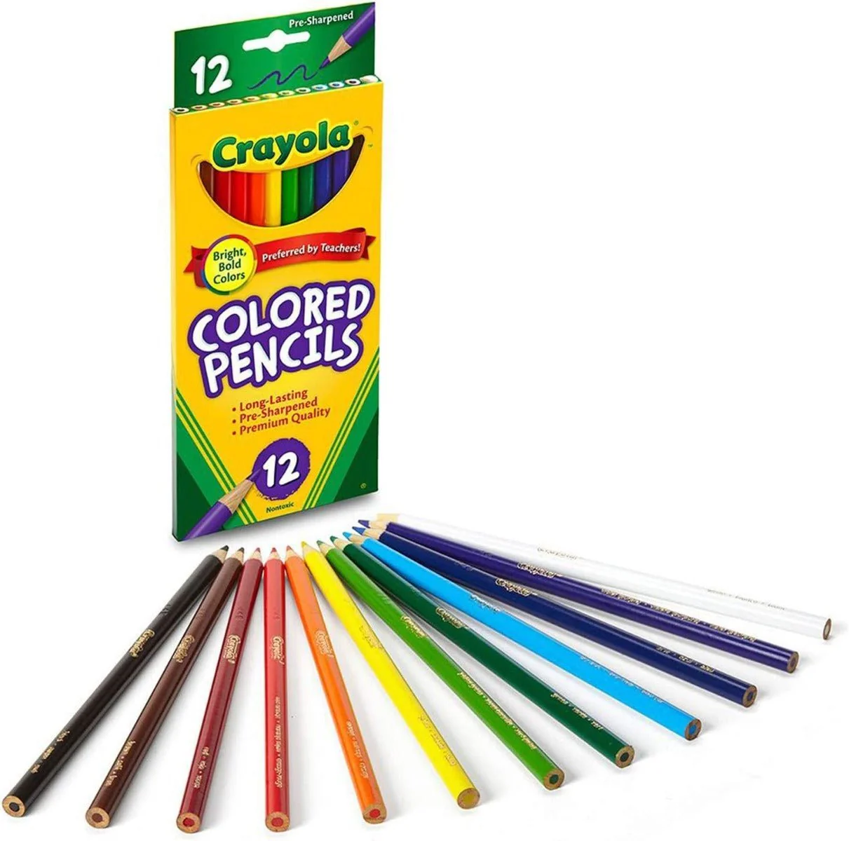 Crayola Colored Pencils Long 12ct 68-4012 - Image 2