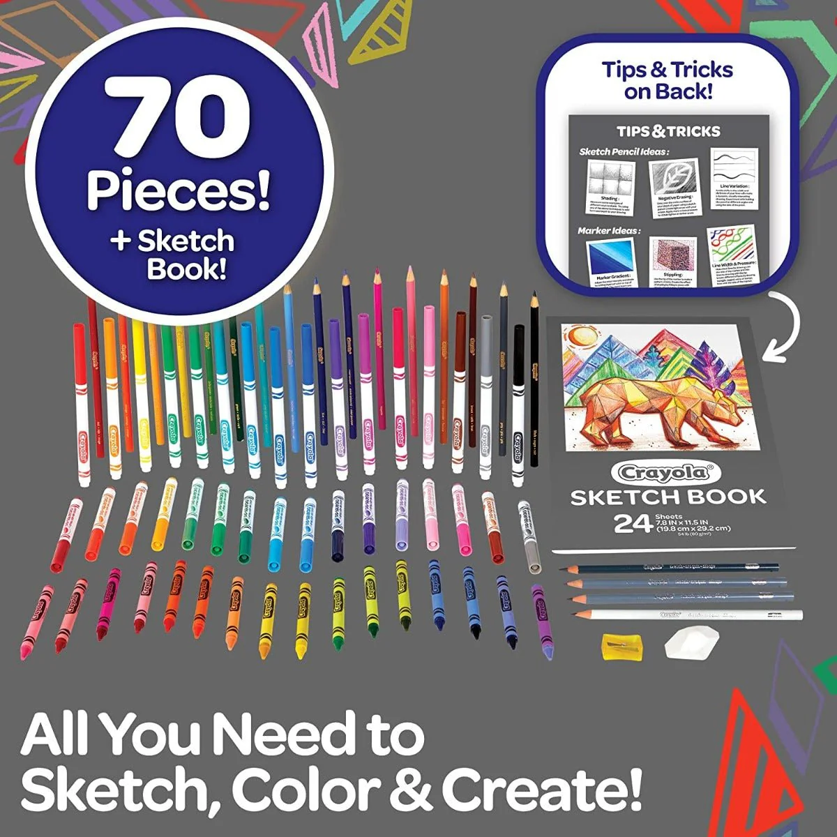 Crayola Coloring and Sketching Set 04-1050 - Image 2