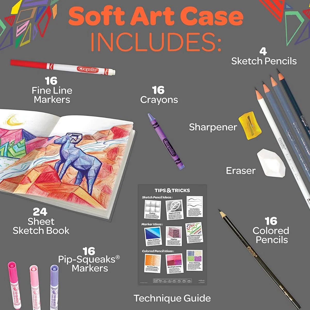 Crayola Coloring and Sketching Set 04-1050 - Image 4