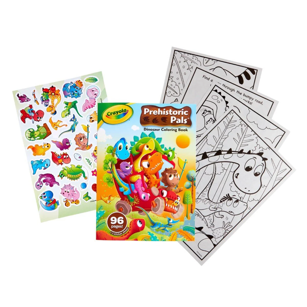 Crayola Coloring Book Prehistoric Pals Dinosaur 96pg CY04-0718 - Image 2