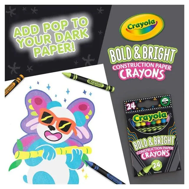 Crayola Colors Of The World 24ct Crayola Construction CY52-3463Paper Crayons - Image 4