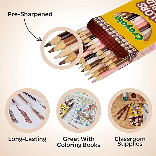 Crayola Colors Of The World 24ct Pencils CY68-4607 - Image 4