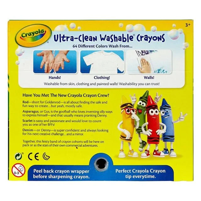 Crayola Colors Of The World 64ct Ultra-Clean Washable Crayons CY52-3287 - Image 2