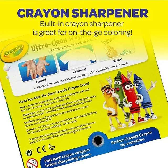 Crayola Colors Of The World 64ct Ultra-Clean Washable Crayons CY52-3287 - Image 3