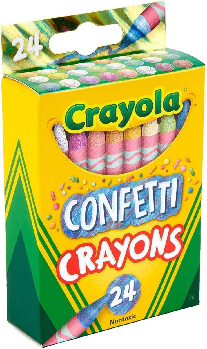 Crayola Confetti Crayons 24ct 52-3407