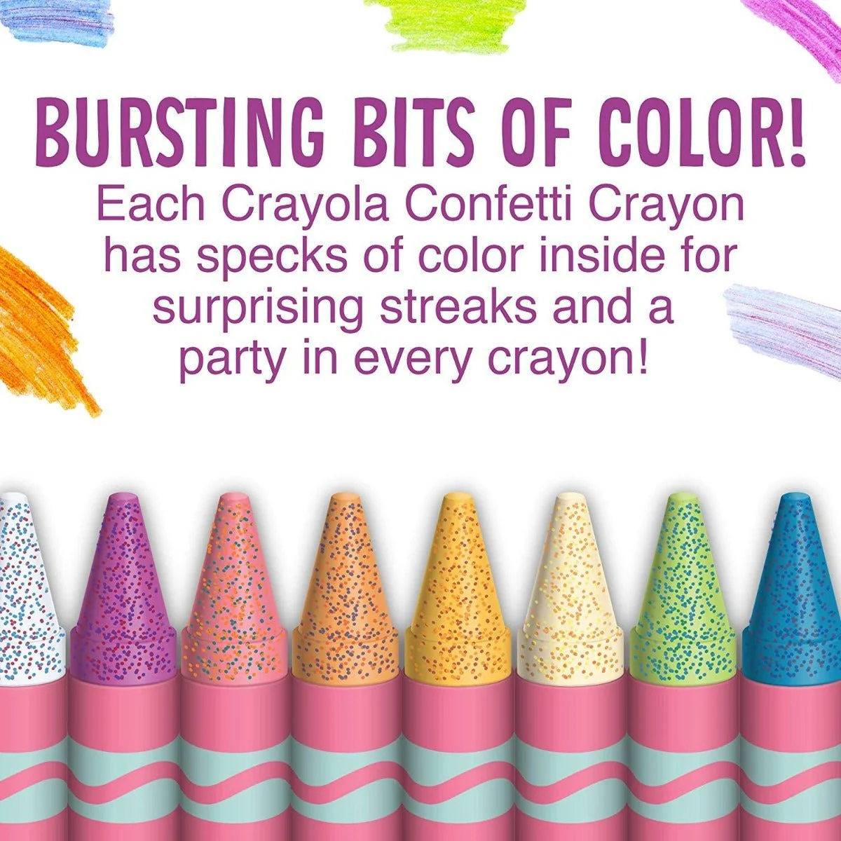 Crayola Confetti Crayons 24ct 52-3407 - Image 2