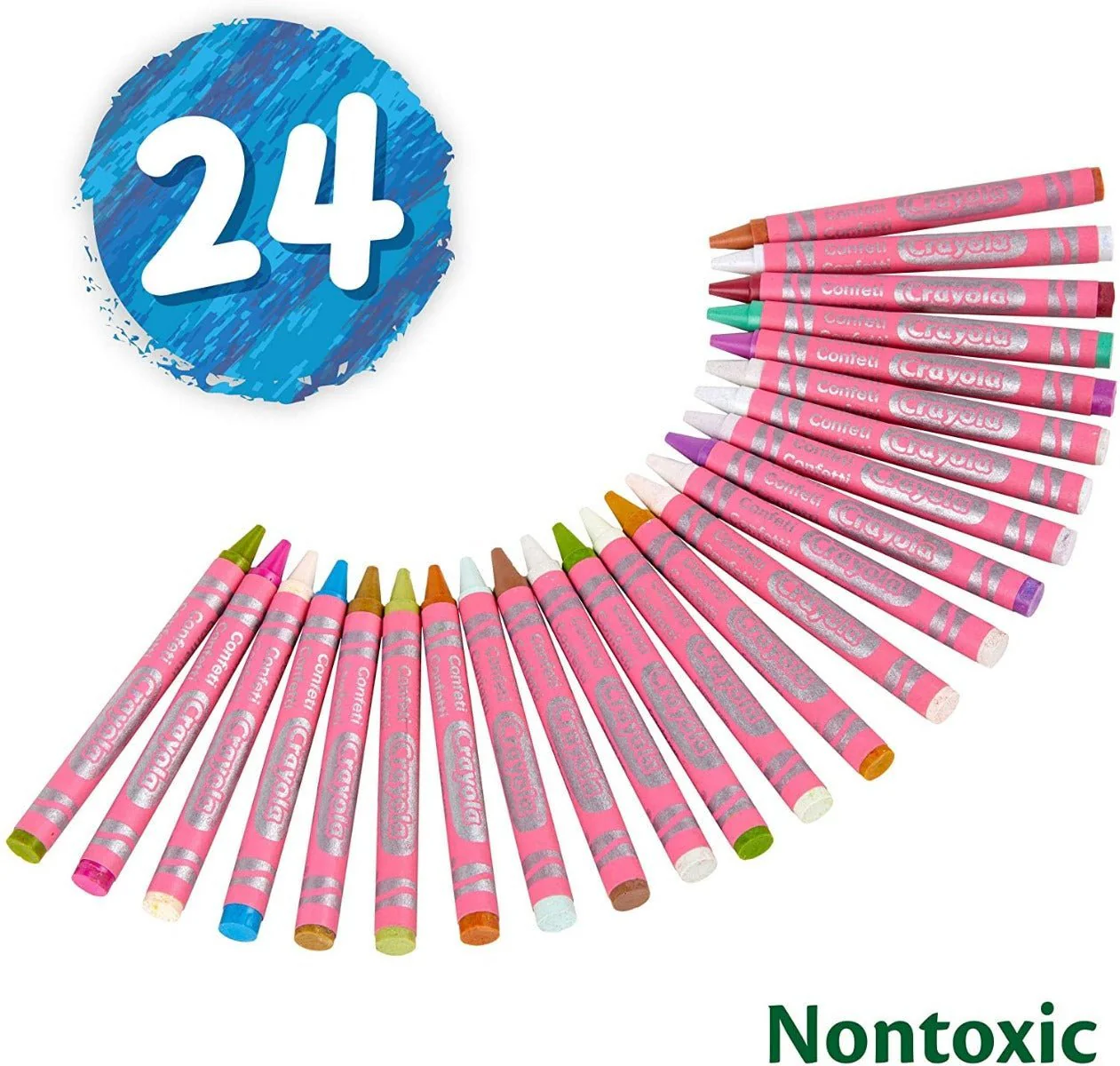 Crayola Confetti Crayons 24ct 52-3407 - Image 3
