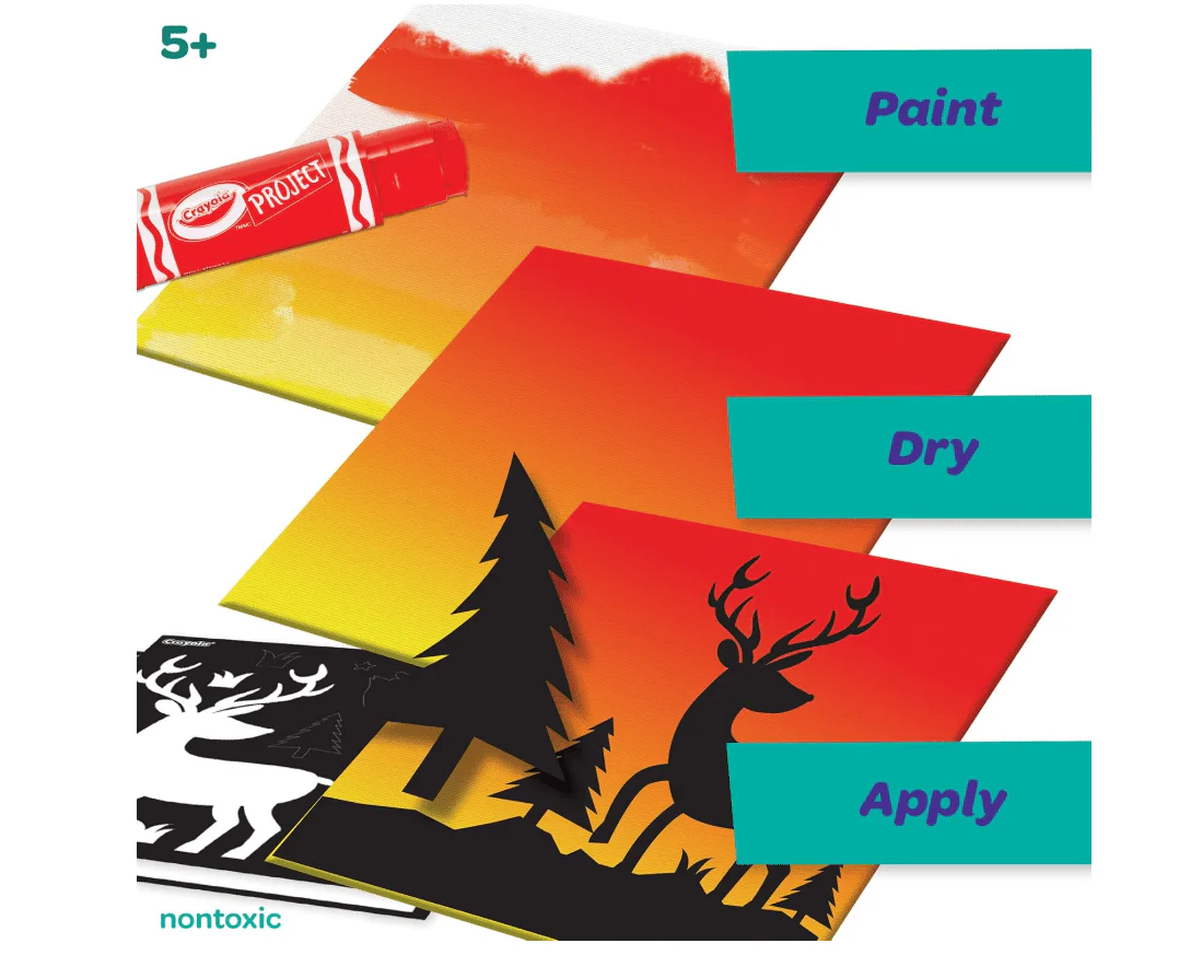 Crayola Craft Paint Stick Silhouette Art Forest 54-1086 - Image 2