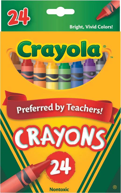Crayola Crayons Peggable 24 Pack CY52-3024