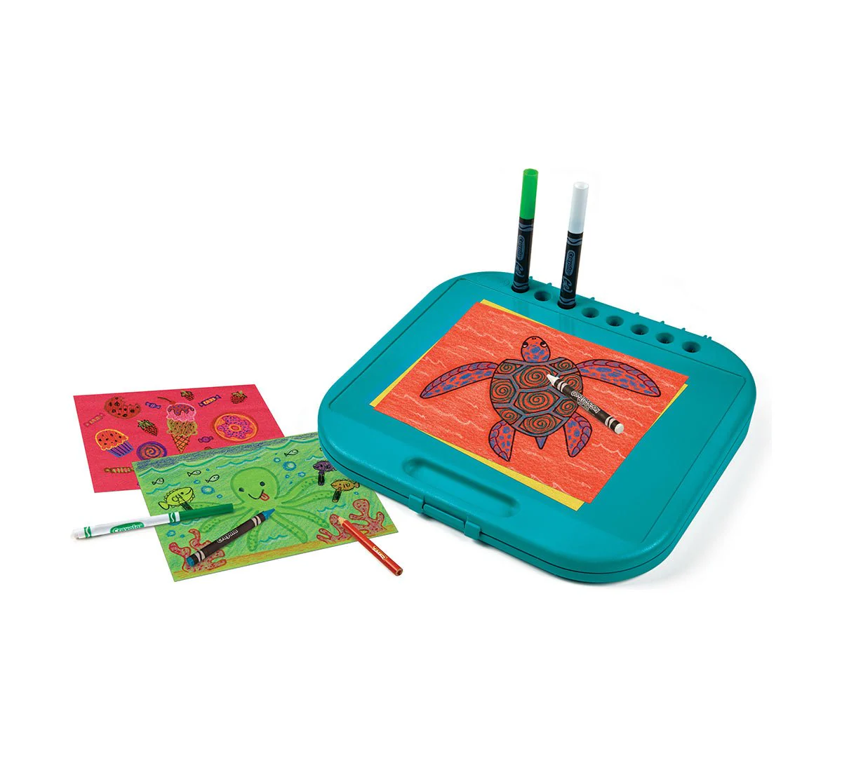 Crayola Create & Carry 2-in-1 Lap Desk & Carry Case 75pcs Set - Image 2