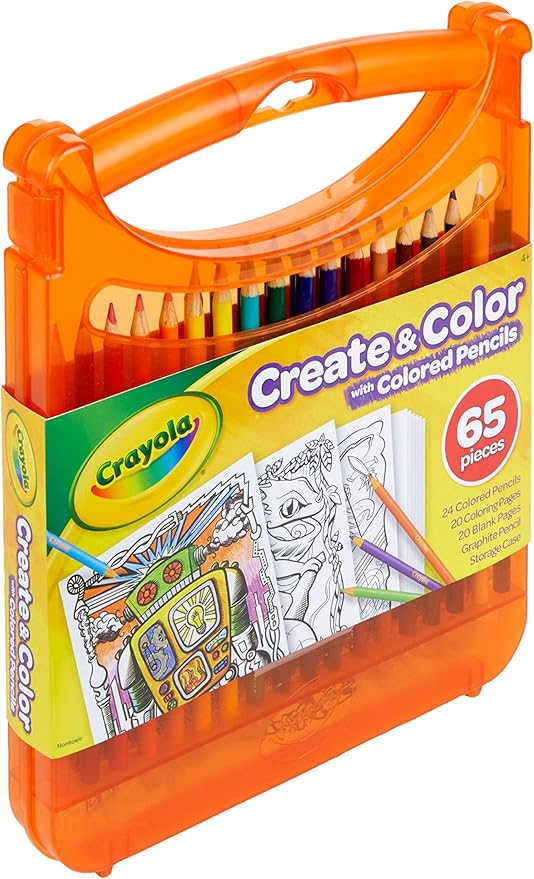 Crayola Create & Color with Colored Pencils Kit 65pcs CY04-0376 - Image 2