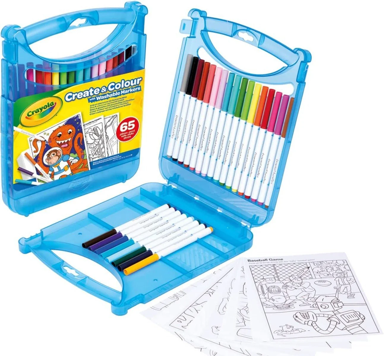 Crayola Create & Color With Washable Markers 65pcs 04-0377 - Image 4