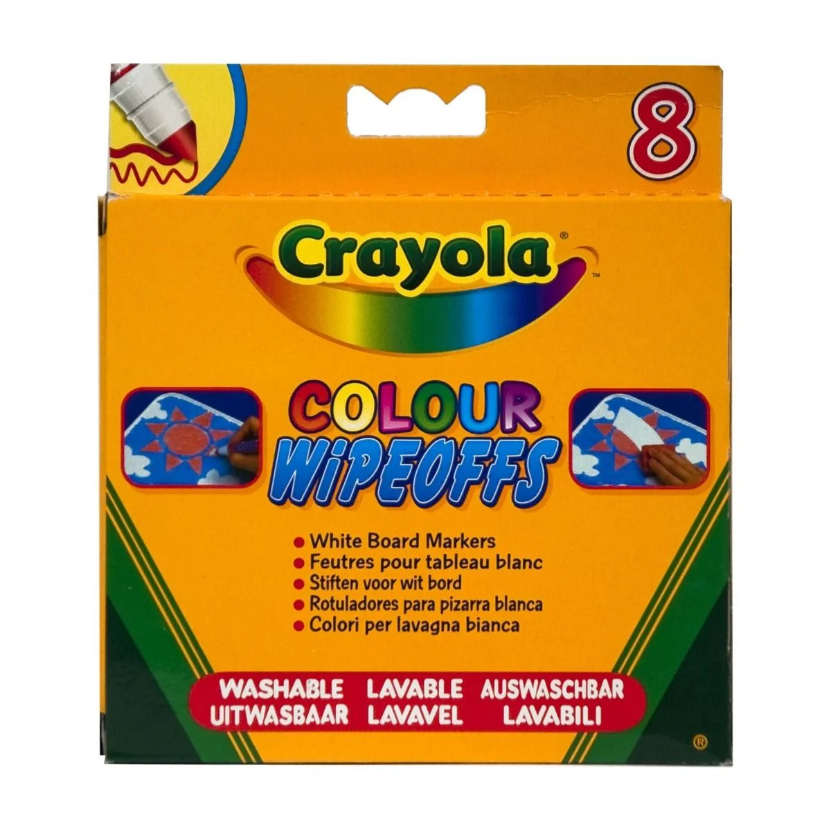 Crayola Creations 8 Whiteboard Color Wipeoff Pens CY038223