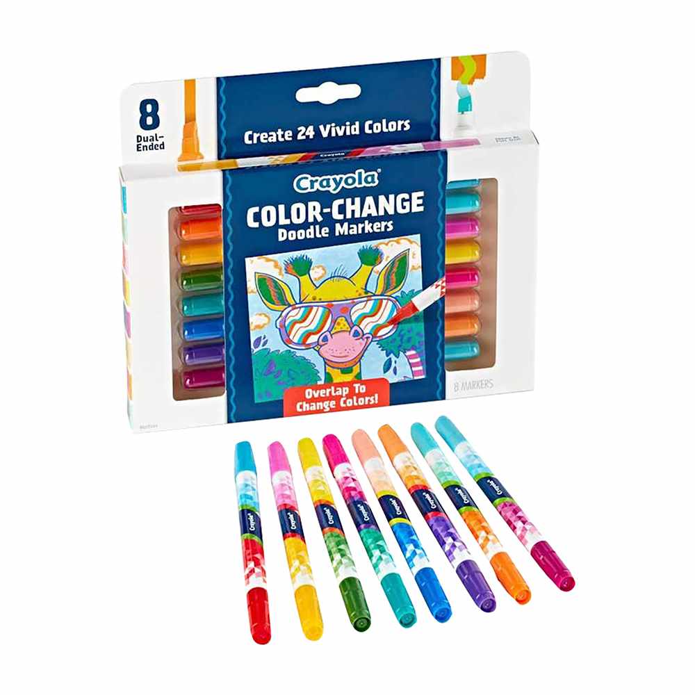 Crayola Doodle & Draw Color Change Doodle Marker 8ct CY58-8315 - Image 6