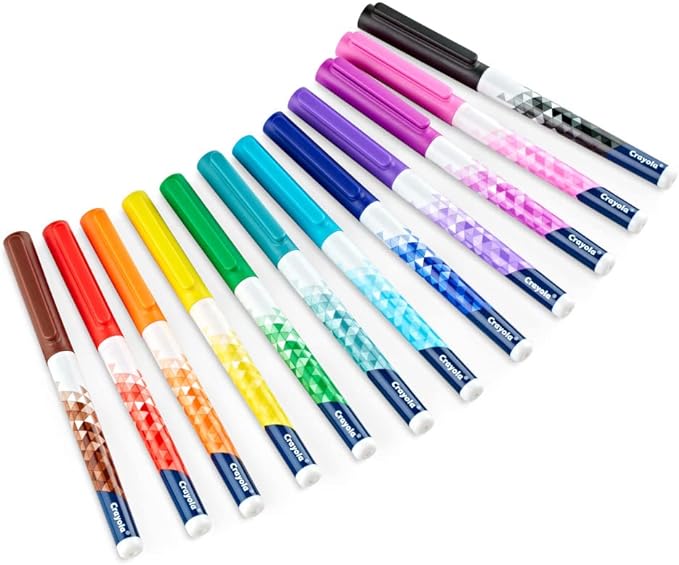 Crayola Doodle & Draw Ultra Fine Point Doodle Marker 12ct CY58-8313 - Image 5