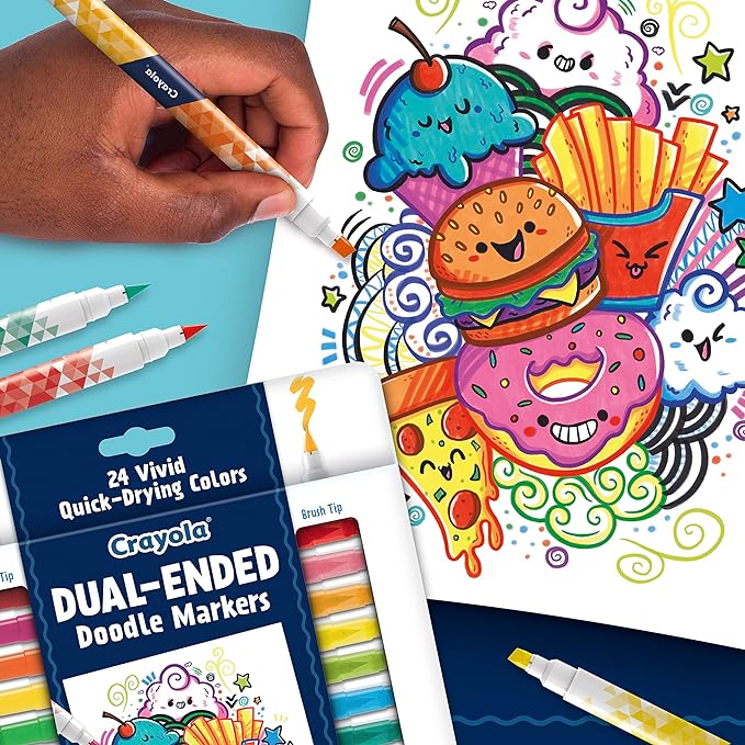 Crayola Dual Ended Doodle Marker 12ct CY58-8314 - Image 7
