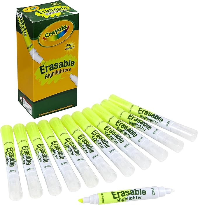 Crayola Dual Ended Erasable Highlighters 12Pieces - Image 2