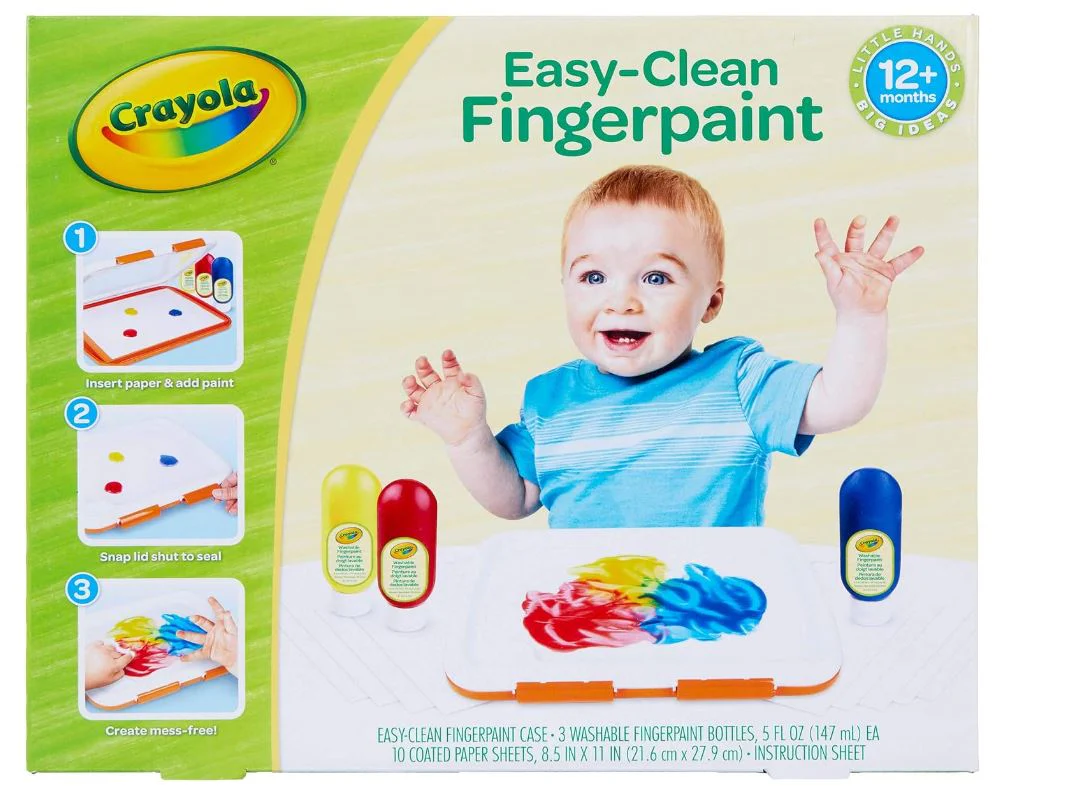 Crayola Easy-Clean Fingerpaint Set