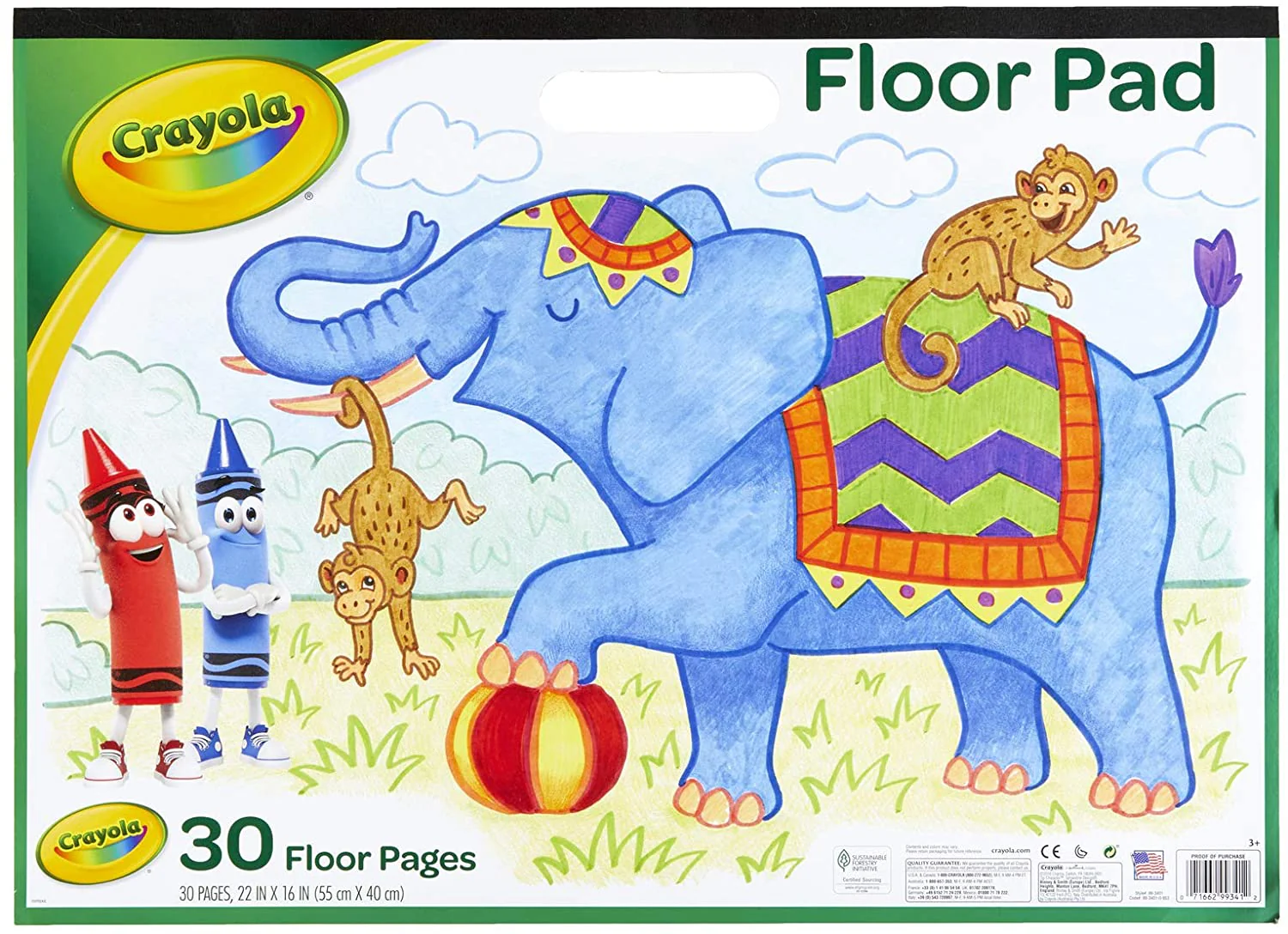 Crayola Giant Floor Pad 22in x 16in 99-3401