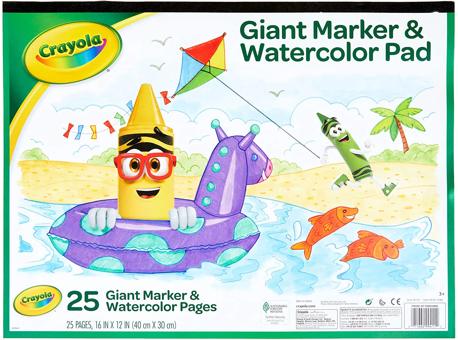 Crayola Giant Marker & Watercolor Pad 99-3411