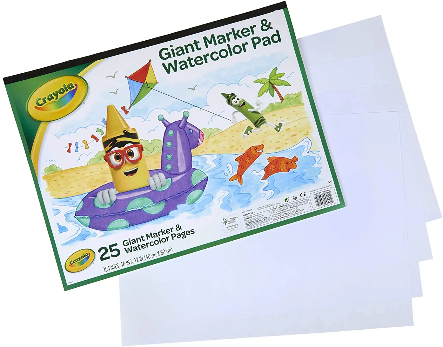 Crayola Giant Marker & Watercolor Pad 99-3411 - Image 2