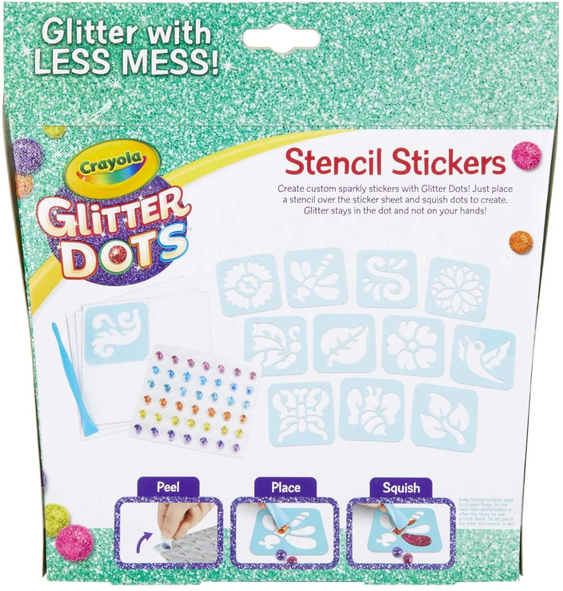 Crayola Glitter Dots Stencil Stickers 04-0628 - Image 5