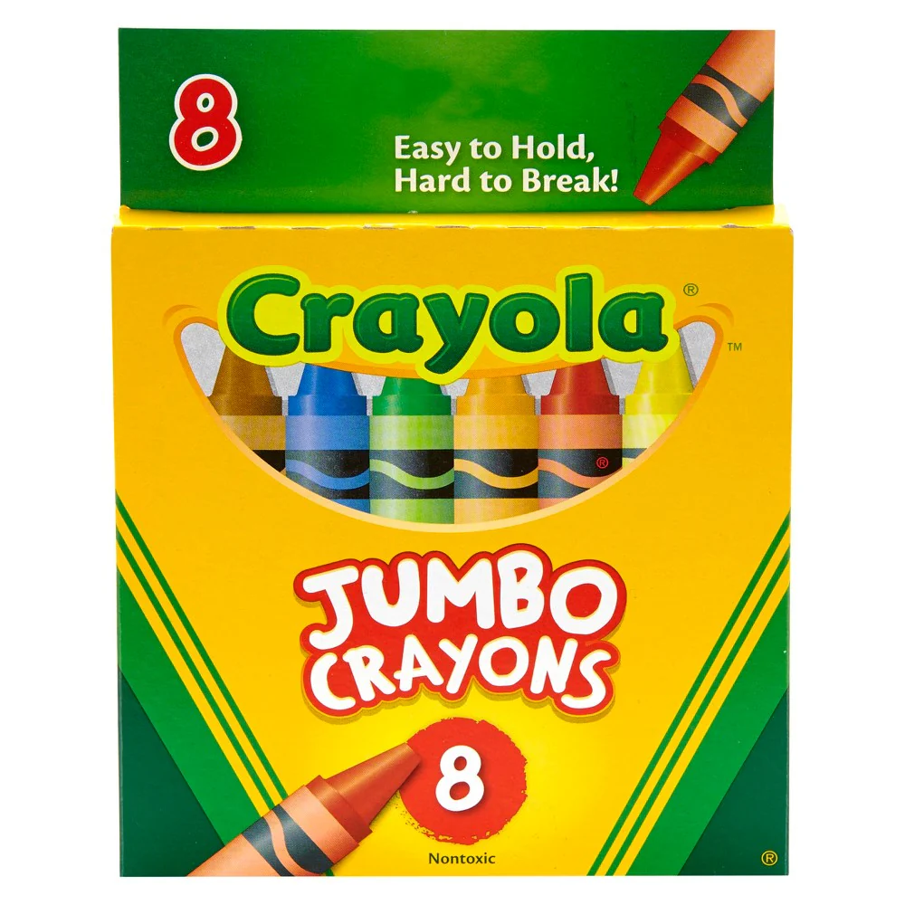 Crayola Jumbo Crayons-8 Pkg 52-0389 - Image 4