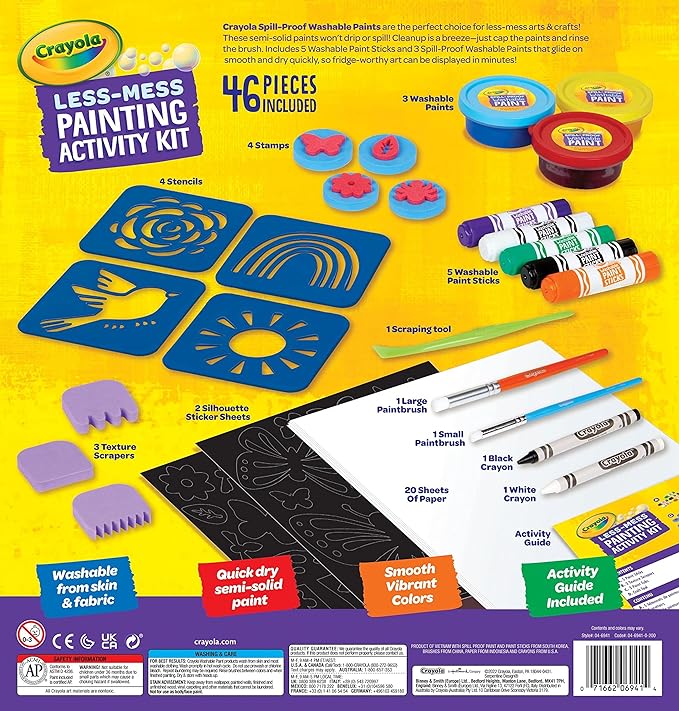 Crayola Less Mess Painting Activity Kit CY04-6941 - Image 2