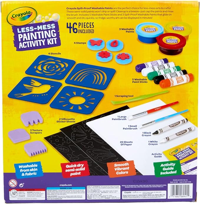 Crayola Less Mess Painting Activity Kit CY04-6941 - Image 2