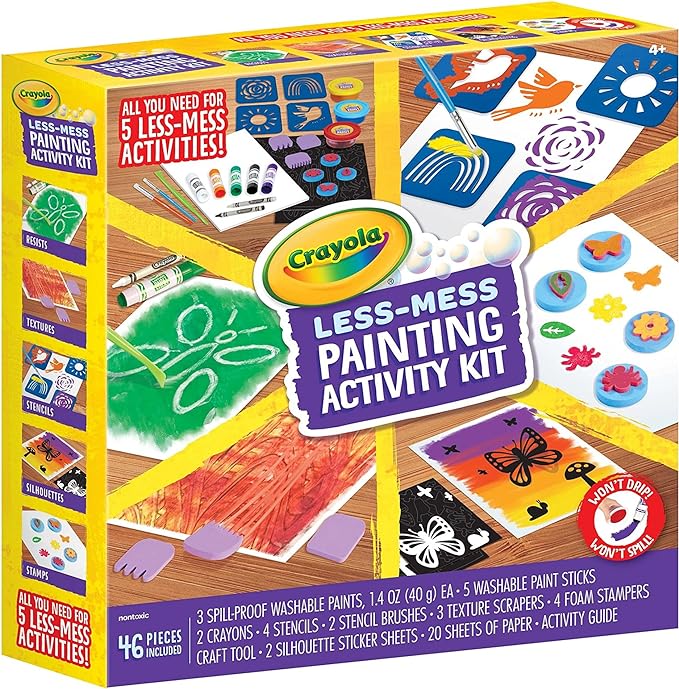 Crayola Less Mess Painting Activity Kit CY04-6941 - Image 6