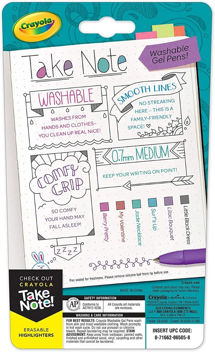Crayola Medium Point Washable Gel Pens Set 58-6505 - Image 2