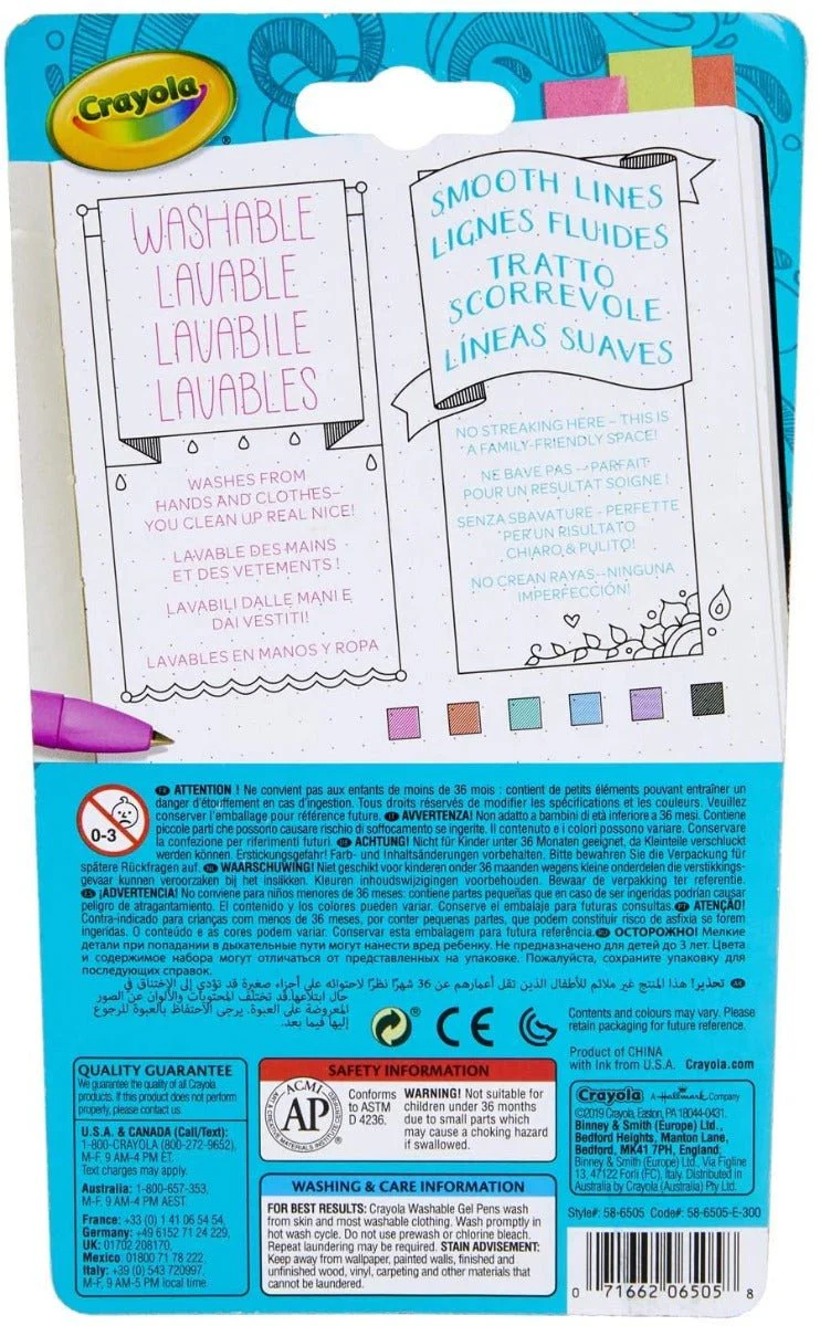 Crayola Medium Point Washable Gel Pens Set 58-6505 - Image 3